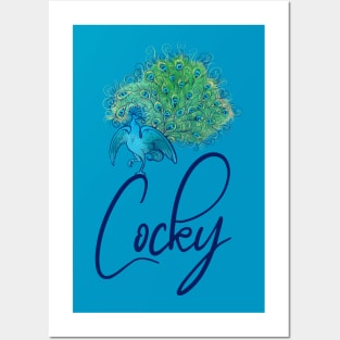 Cocky Peacock Posters and Art